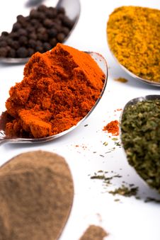 Various Ground Spices Royalty Free Stock Image Various Ground Spices Royalty Free Stock Image