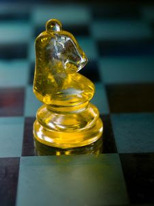 Knight A Glass Chess Piece Stock Images Knight A Glass Chess Piece Stock Images