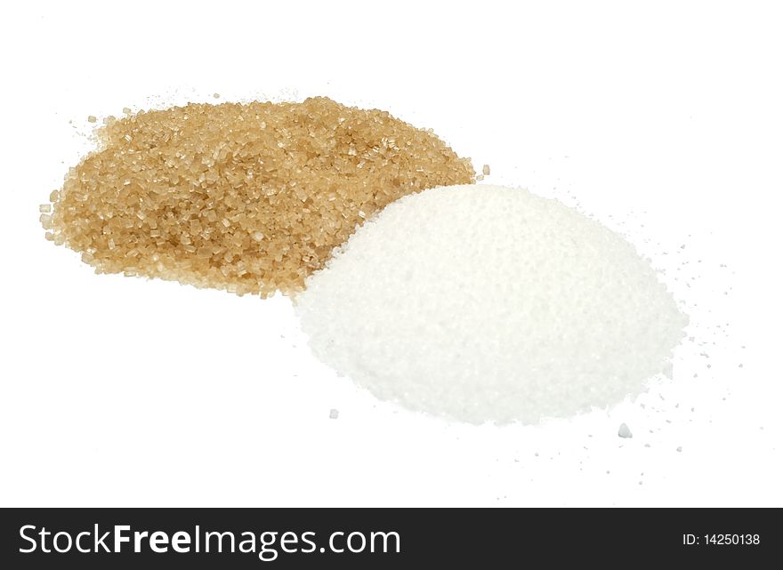 Brown Sugar And White Sugar