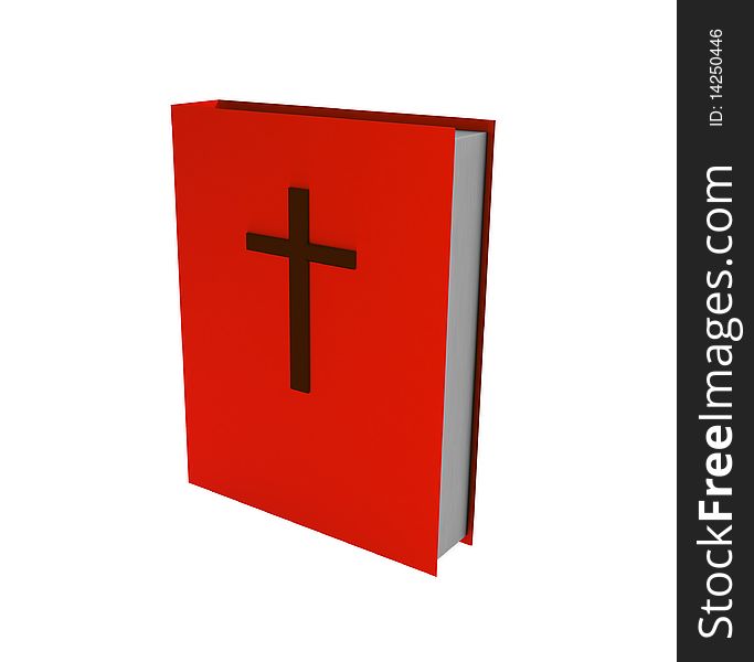 Holy Bible isolated on white - 3d illustration