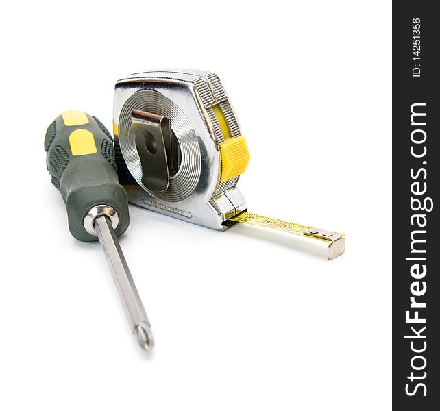 Screwdriver And Tape Measure