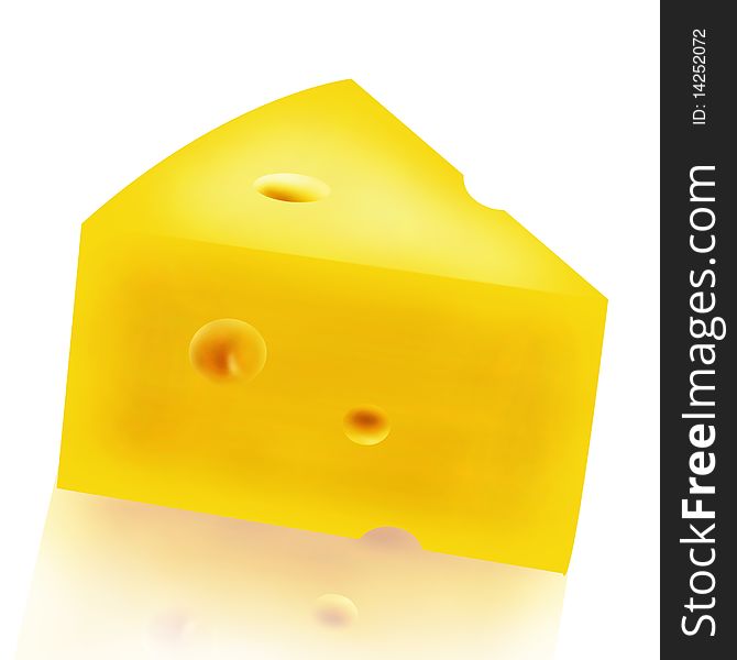 Cheese Part (With Clipping Path)