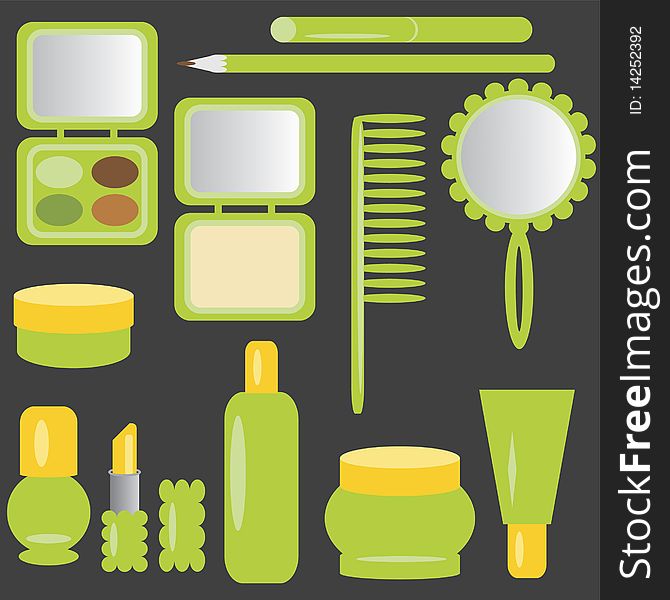 Set With Cosmetics And Make-up