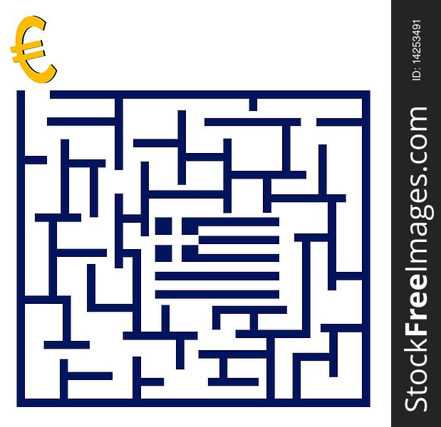 European financial crisis depicted in an illustration which symbolically foreshadows a gloomy future on the continental currency. European financial crisis depicted in an illustration which symbolically foreshadows a gloomy future on the continental currency.