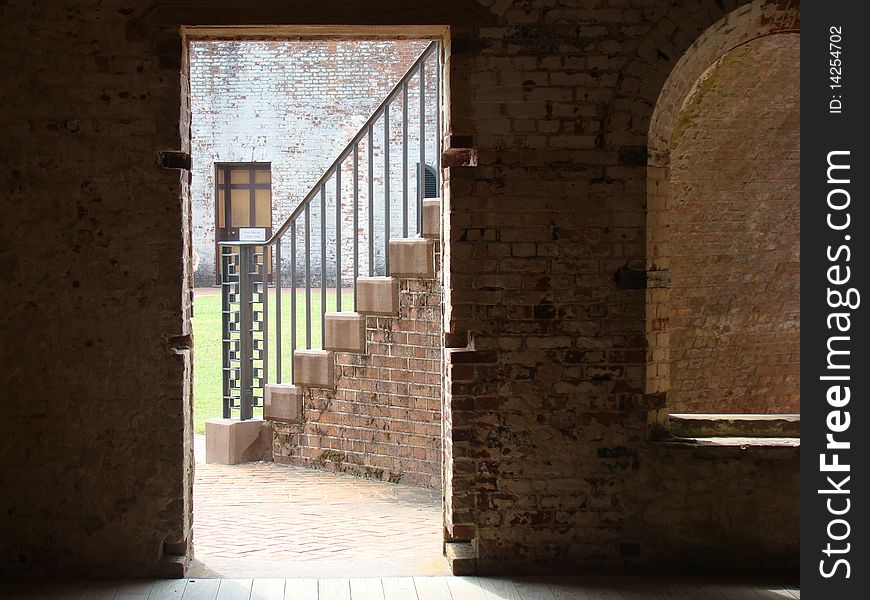 Stairs in barracks