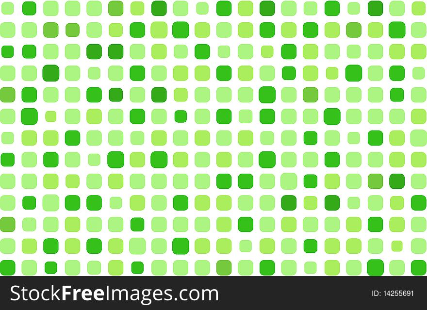 Spring green mosaic. Vector background. Spring green mosaic. Vector background