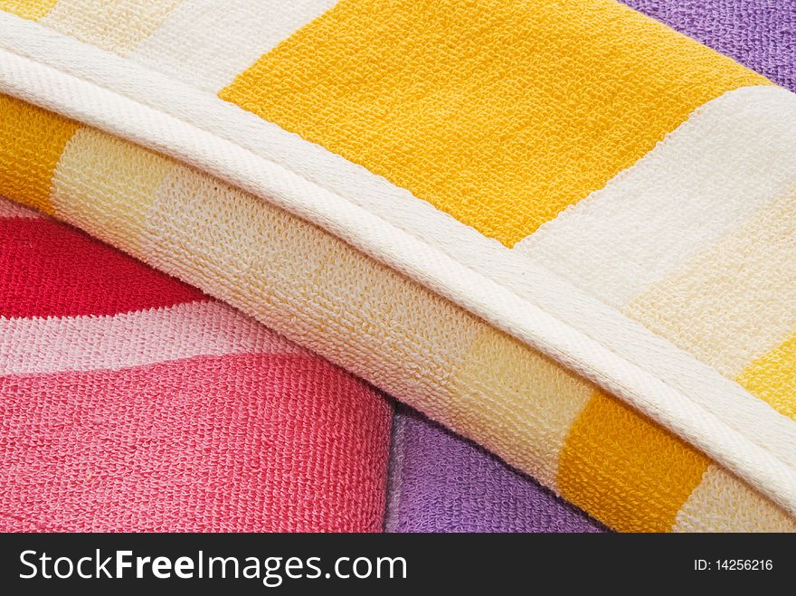 Structure and background of a checkered towel. Structure and background of a checkered towel