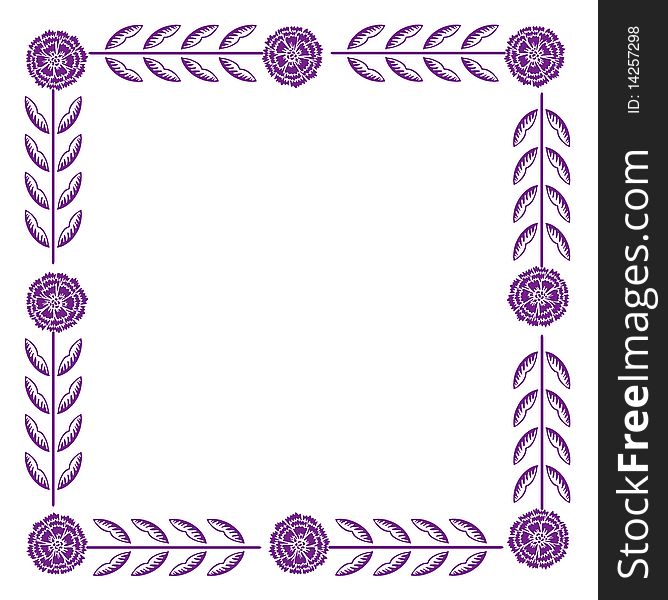 Purple Flower Pattern