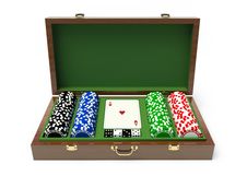 Box For A Gambling Chips Royalty Free Stock Images Box For A Gambling Chips Royalty Free Stock Images
