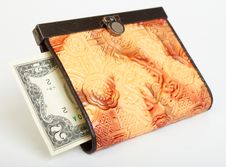 Two Dollar Bill In Purse Stock Images Two Dollar Bill In Purse Stock Images