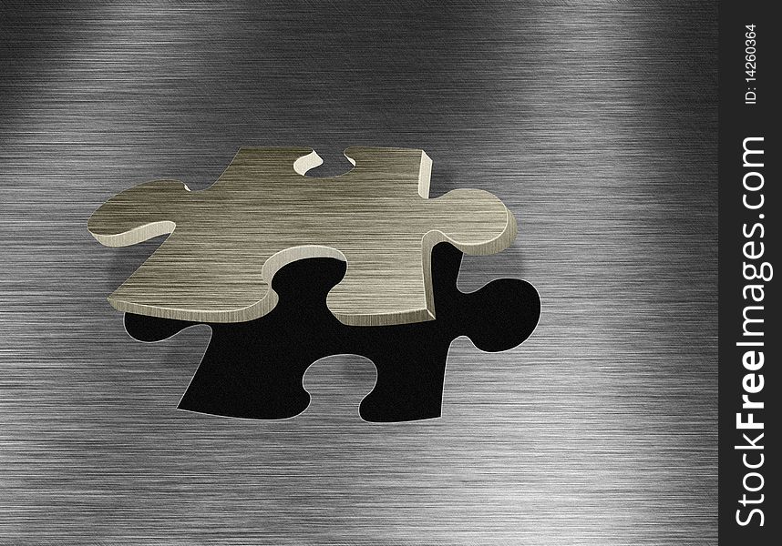 Stainless steel and part puzzle