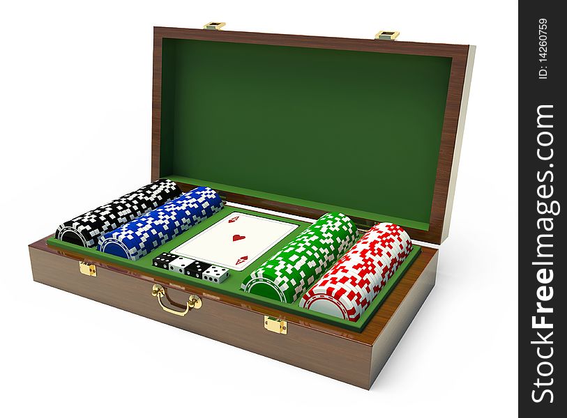 Box For A Gambling Chips