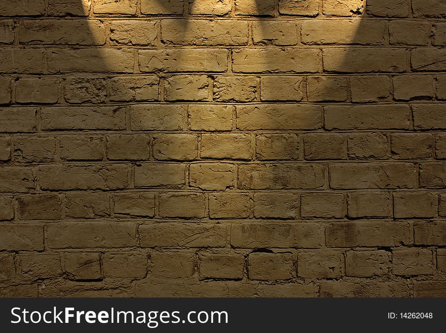 Vintage brown textured brick wall