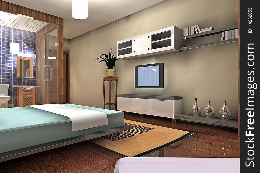 A cozy bedroom design proposal
