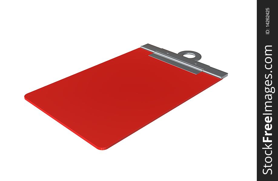 3d render of a folder on white