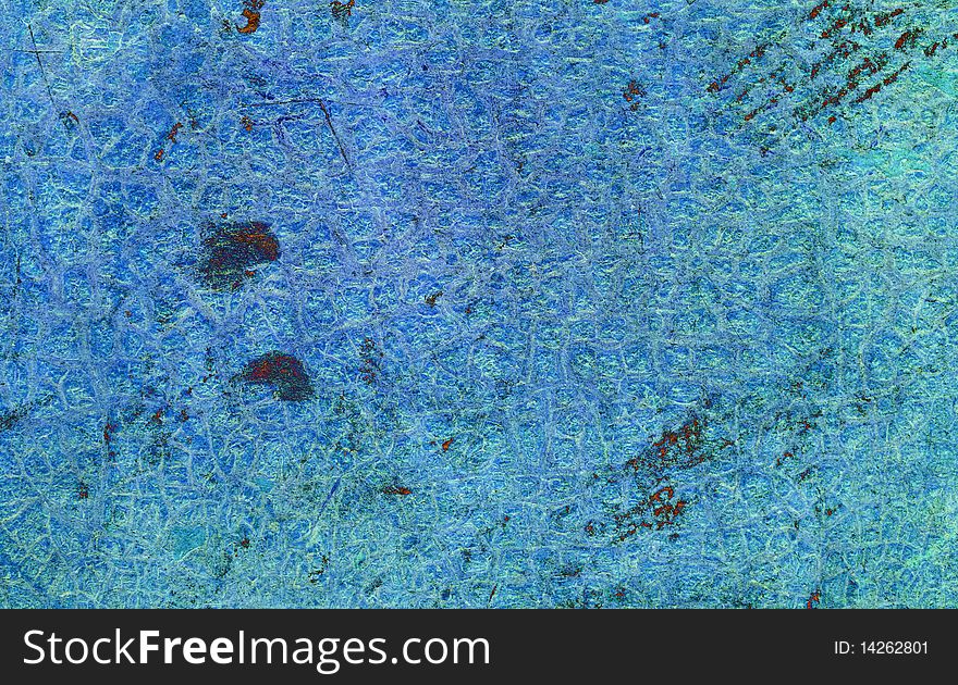 Abstract blue old grunge background