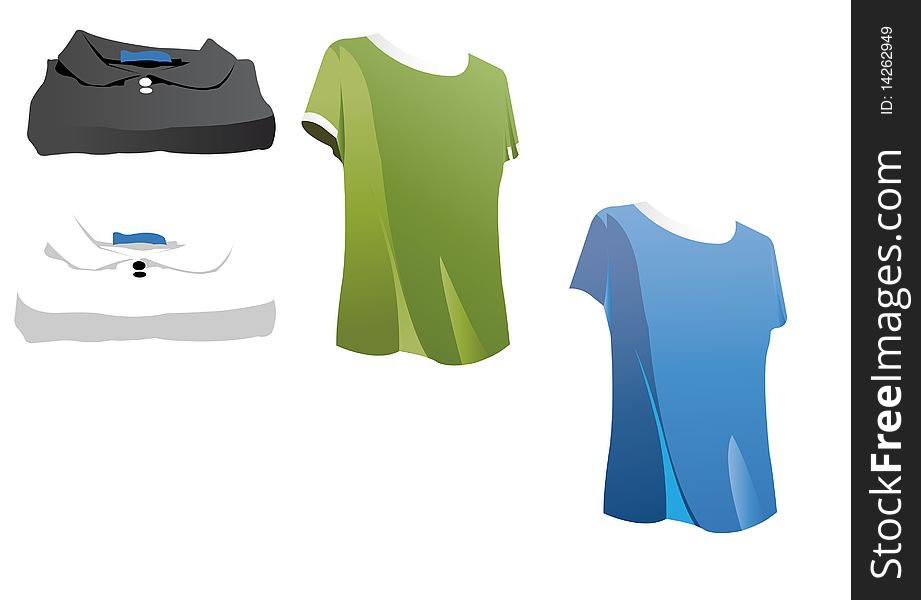 Vector color shirt sport design