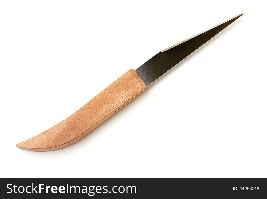 Knife for vegetable curving