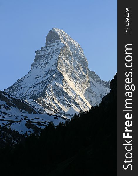 This is the Matterhorn mountain in Switzerland
