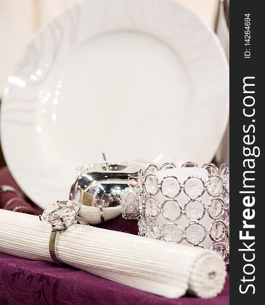 White Plate, Silver Apple, Candle