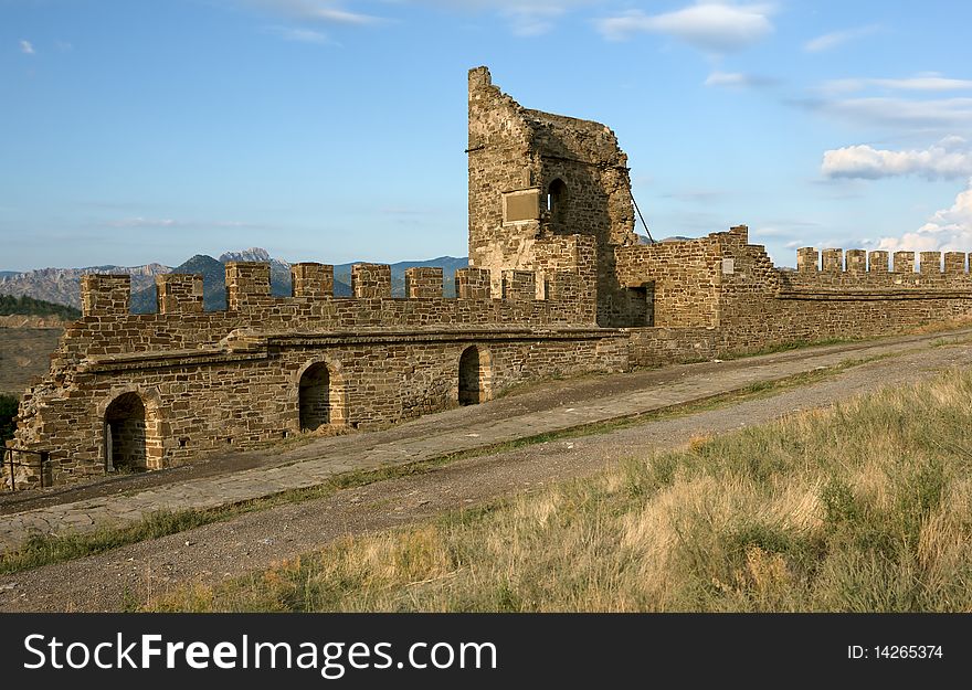 Medieval Genoese stronghold in Crimea