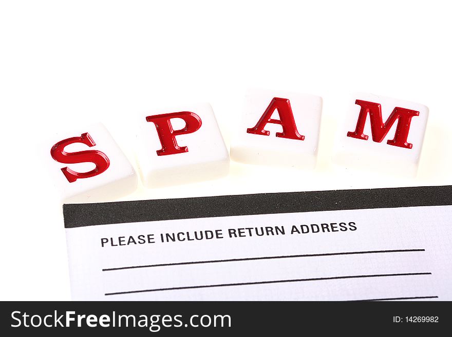 The concept of word SPAM in a combination of an envelope to the request to specify a return address.