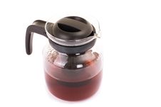 Glass Teapot Isolated On A White Background. Royalty Free Stock Photo Glass Teapot Isolated On A White Background. Royalty Free Stock Photo