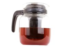 Glass Teapot Isolated On A White Background Stock Photos Glass Teapot Isolated On A White Background Stock Photos