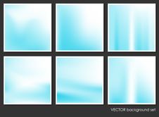 Fluid Aurora On Colorful Abstract Background Set Royalty Free Stock Image