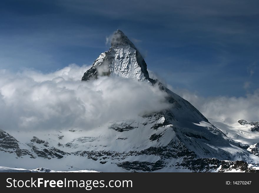 Matterhorn mountain seen from Gonergat