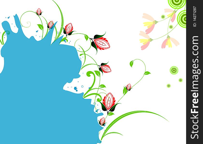 Abstract floral background.well for your design