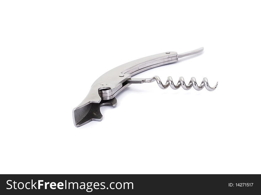 Corkscrew Isolated On White Background