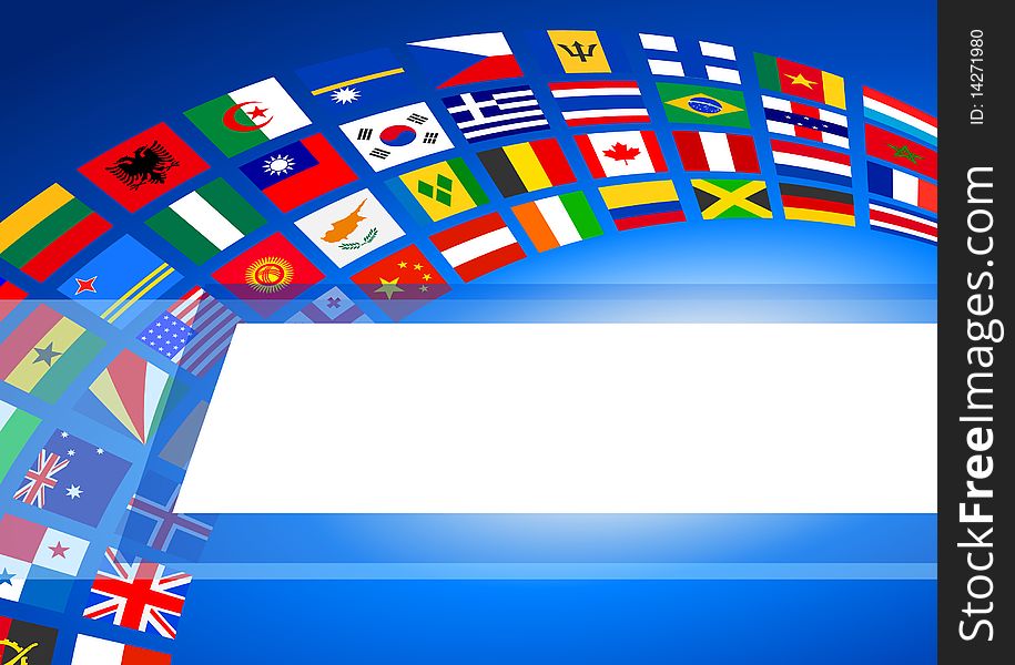 Flags Banner Background