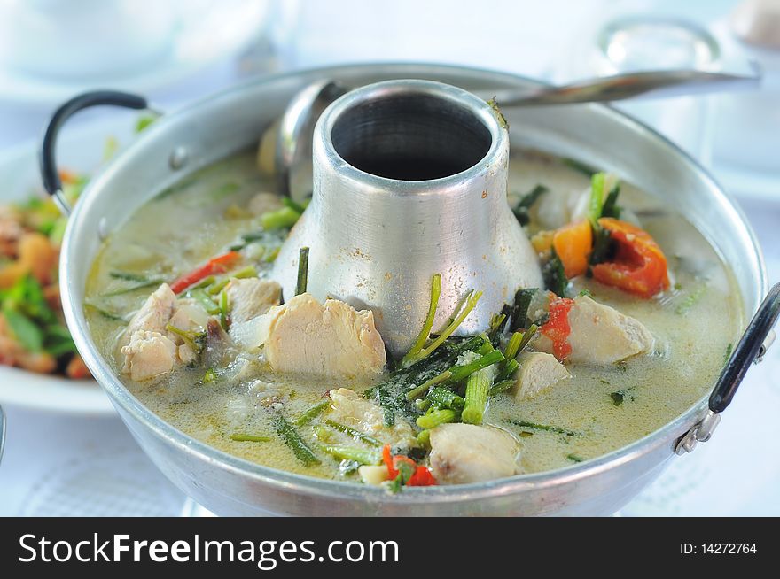 Thai food is a regular food of the Thai people,Hot and sour soup.