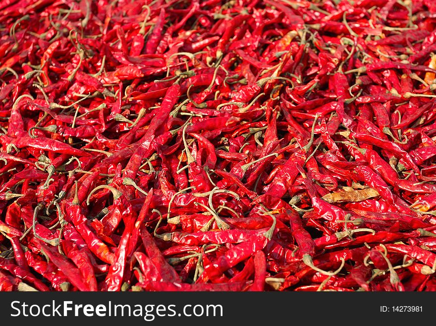 Shot of red chili pepper background