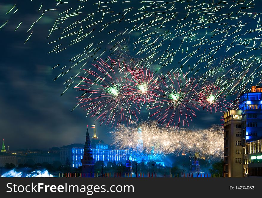 Firework over Moscow