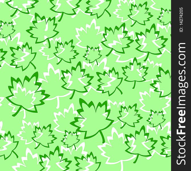 Background of spattered green and white leafs over a green canvas. Background of spattered green and white leafs over a green canvas.