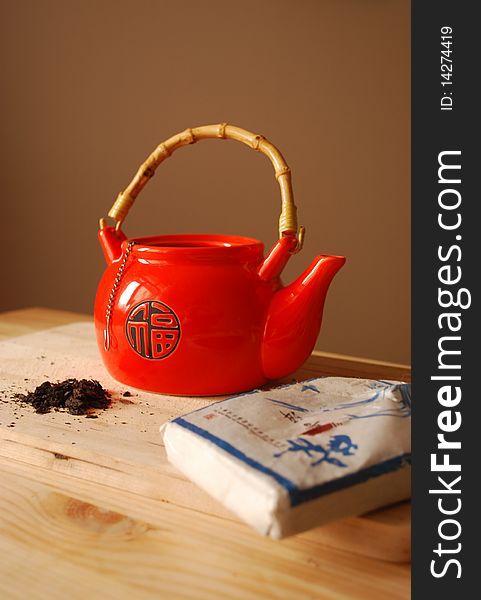 Teapot With Black Tea