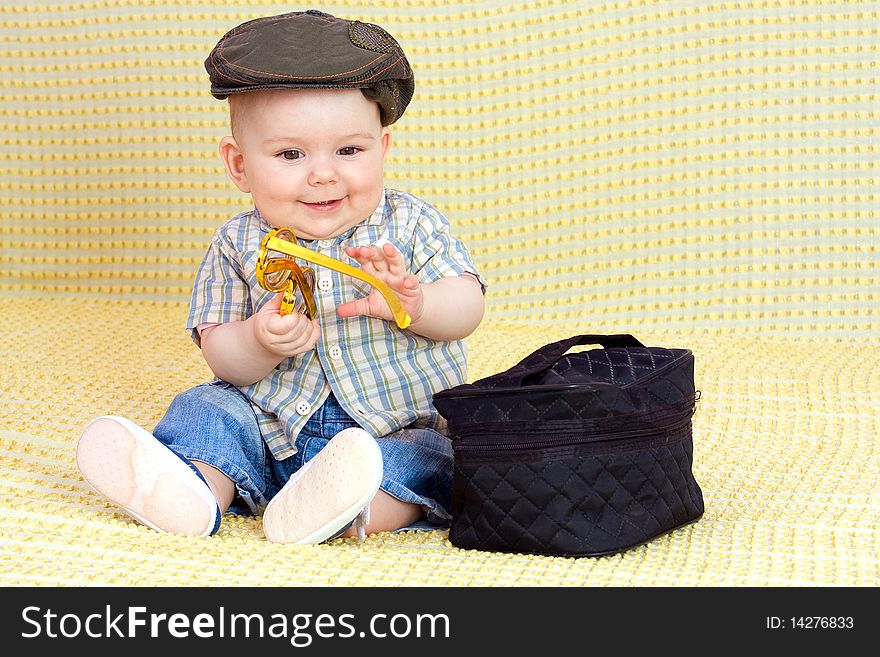 Kid in funny hat and weird glasses