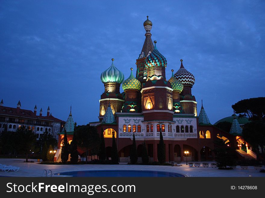 Kremlin style hotel in Turkey Antaliya