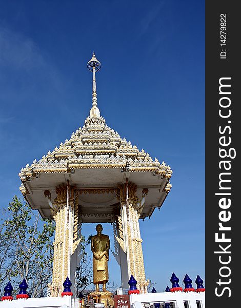 The Buddhist monk statue