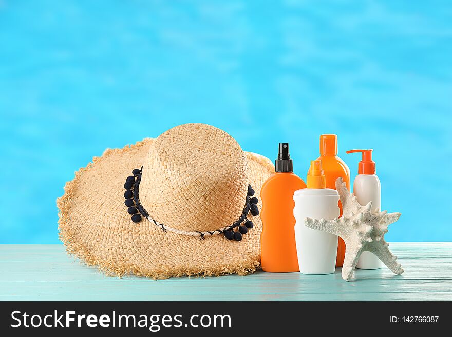 Clear refreshing water in swimming pool