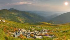 Morning In The Mountains Royalty Free Stock Photography Morning In The Mountains Royalty Free Stock Photography