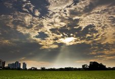 Crepuscular Rays Royalty Free Stock Photo