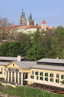 The View On Spring Prague S Gothic Castle Stock Photography The View On Spring Prague S Gothic Castle Stock Photography