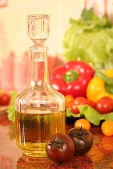 Oil And Tomatoes Stock Image