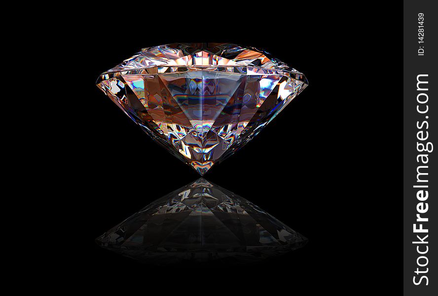 Diamond With Reflection