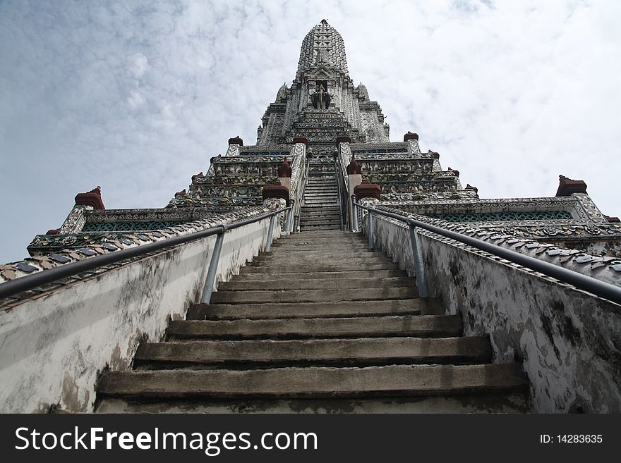 Beautiful pagoda at Aroon temple bangkok Thailand. Beautiful pagoda at Aroon temple bangkok Thailand.