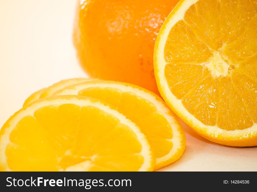 Sliced fresh Orange