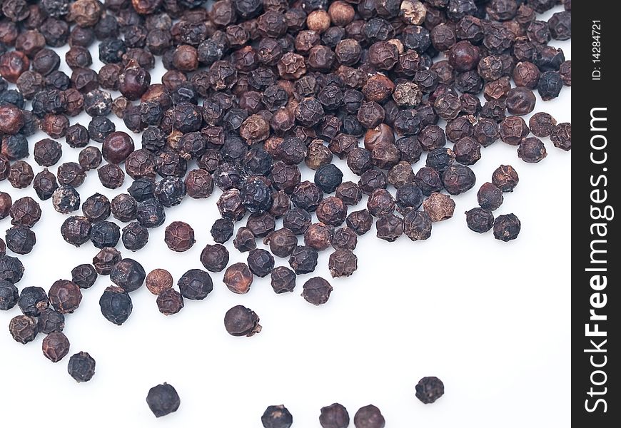 Thai dried black pepper grain